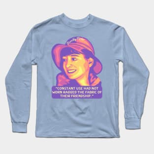 Dorothy Parker Portrait and Quote Long Sleeve T-Shirt